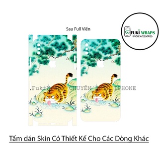 Tấm dán Skin Mặt Sau Hình Hỗ Vẽ FULL VIỀN Dành Cho 13ProMax 12ProMax 11ProMax X XS XR XSMAX - FukiShop