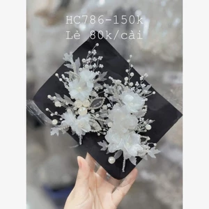 bộ cài tóc cô dâu đính đá