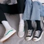 Tất cao cổ nam nữ vớ Unisex thời trang ABICA họa tiết chữ X màu trơn basic chất liệu dày dặn êm mịn T005