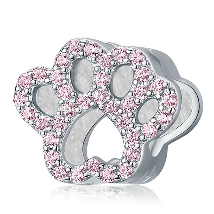 Dinglly Màu Bạc Tròn Cố Định Kẹp Hạt Hình Cầu Ngôi Sao Đính Hạt Charm Vương Miện Phù Hợp Với DIY Trang Sức Phụ Kiện