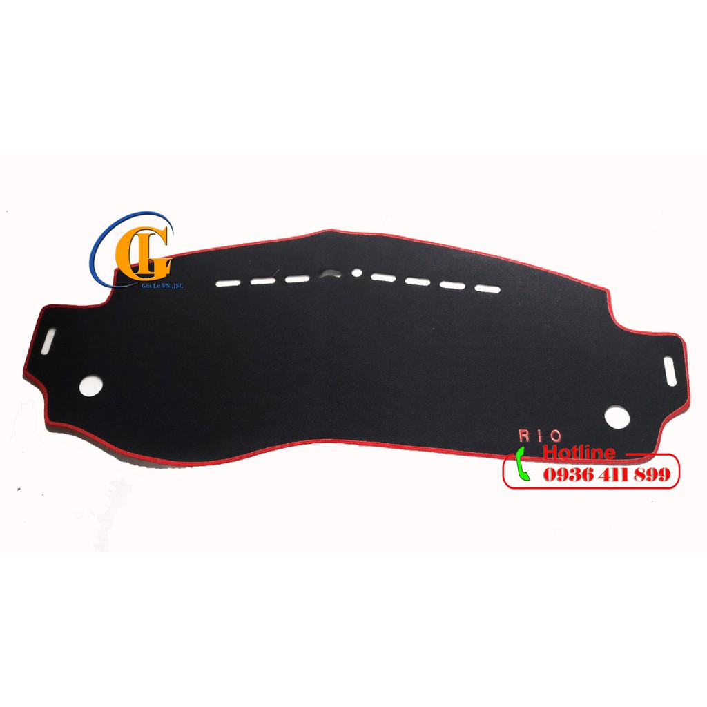 Thảm chống nắng taplo Kia Rio viền đỏ | Shopee Việt Nam
