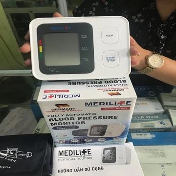 MÁY ĐO HUYẾT ÁP BẮP TAY ĐIỆN TỬ MEDILIFE-Tiêu chuẩn Đức giá Việt Nam