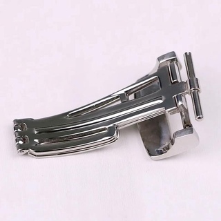 Khóa Gài 18mm Dạng Gập Cho AP GA2100 Dây Đeo Đồng Hồ Bằng Da Cao Su Màu Bạc/Đen/Vàng Hồng