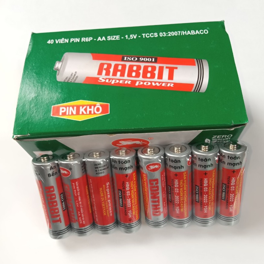 Vỉ 4 pin con thỏ AA 1,5V | Shopee Việt Nam