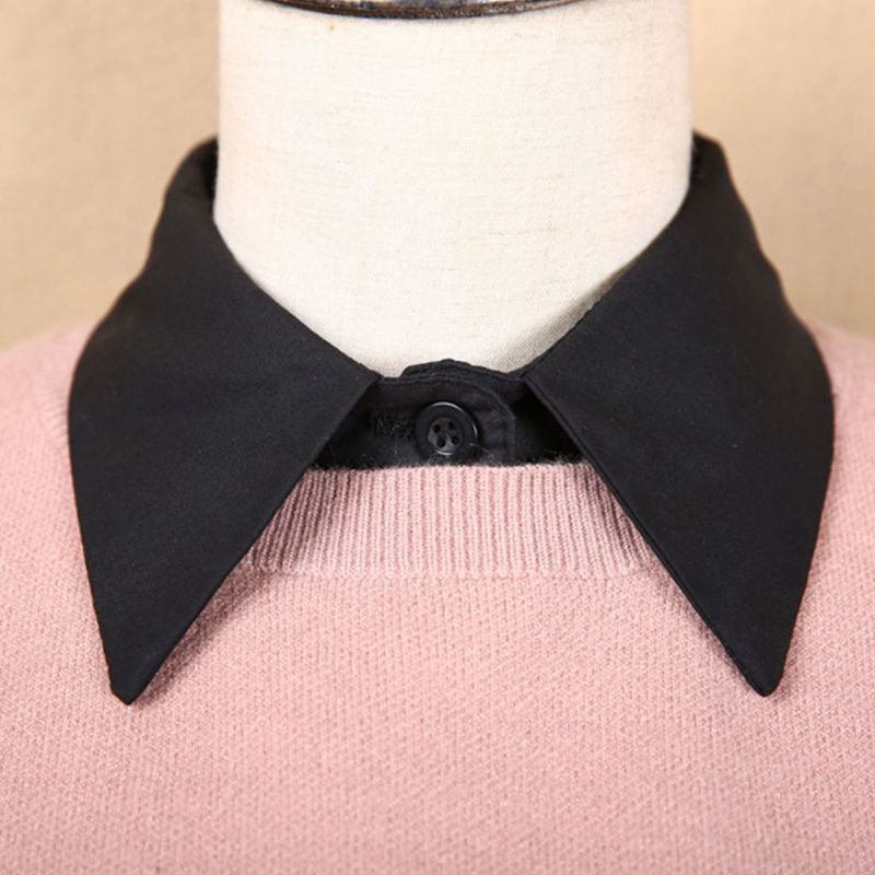 Cổ áo buộc dây Choker tốt nhất dành cho nữ Cổ áo giả có thể điều chỉnh màu trơn Cổ áo giả có thể tháo rời