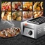 Máy làm bánh takoyaki 2000W gia nhiệt kép, chống dính telfon siêu bền