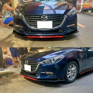 Cản trước thể thao 3 mảnh  cho xe mazda3 _3s các đời