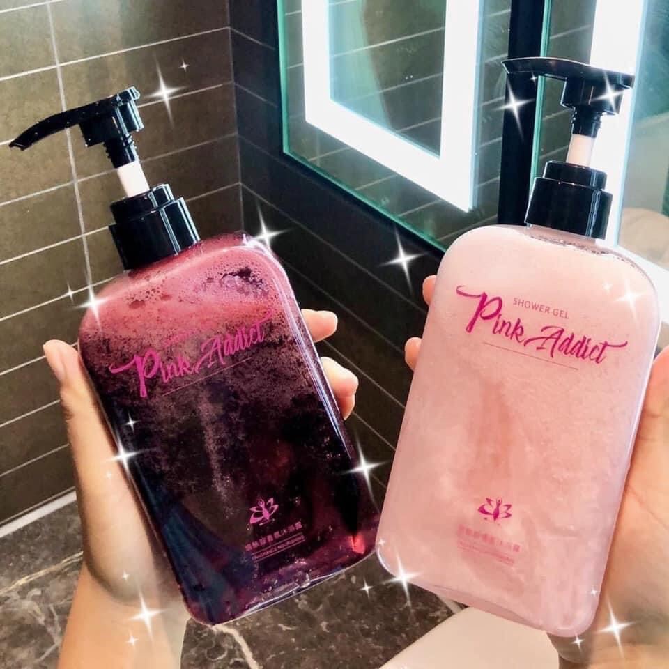 Sữa tắm nước hoa Pink Addict 420ml Sáng Da, Dưỡng Ẩm, Mờ Thâm mụn sữa tắm tự pha Perfume Shower Gel