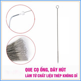 Bộ 5 que chổi cọ rửa ống hút bình tập uống, hút mũi cho bé 15cm