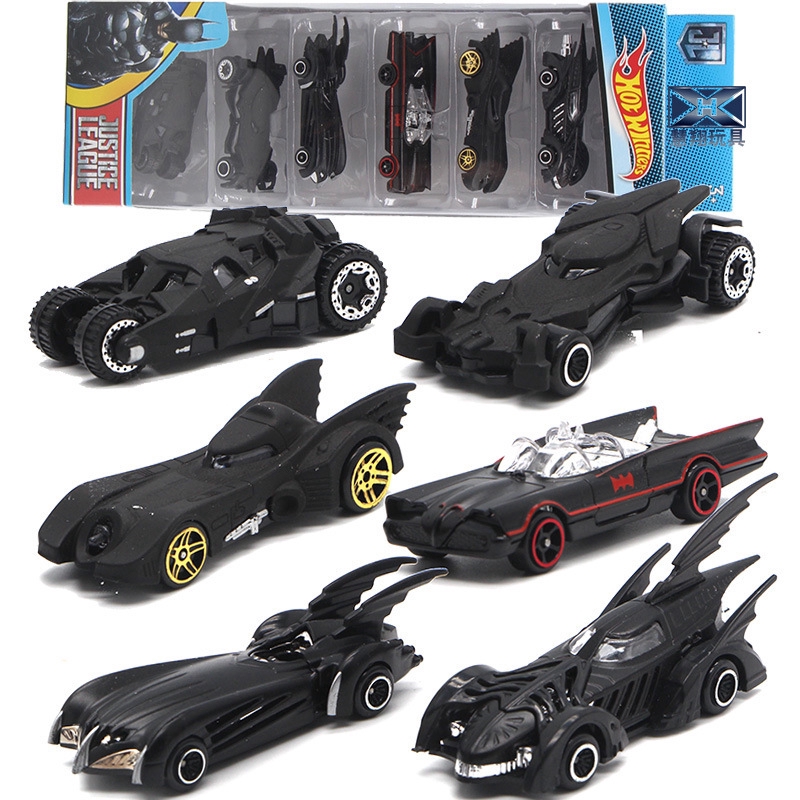 6 Chiếc Truyện Tranh Batman Batmobile Die-Cast Cars Wheels
