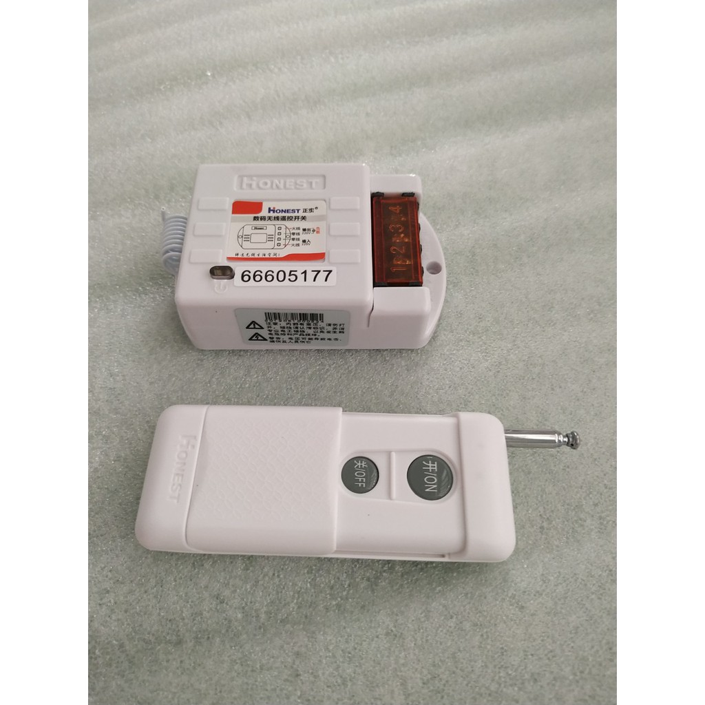 Công tắc remote điều khiển từ xa 1000 mét HT6805WD 10A-220V điều khiển máy bơm và thiết bị điện- CÓ CHỨC NĂNG HỌC LỆNH