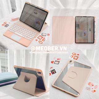 Bao da i pad Xoay Dọc 360 cho i pad Pro 11, Mini 6/7, Air 4/5/6/7, Gen7/8/9/10, Pro M4 - Có khe sạc bút, lưng trong suốt