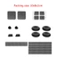 Bộ điều khiển trò chơi BTM Cắm bụi Bảng điều khiển trò chơi Thumbstick Cap Dust Net Miếng dán bảo vệ Bộ phụ kiện