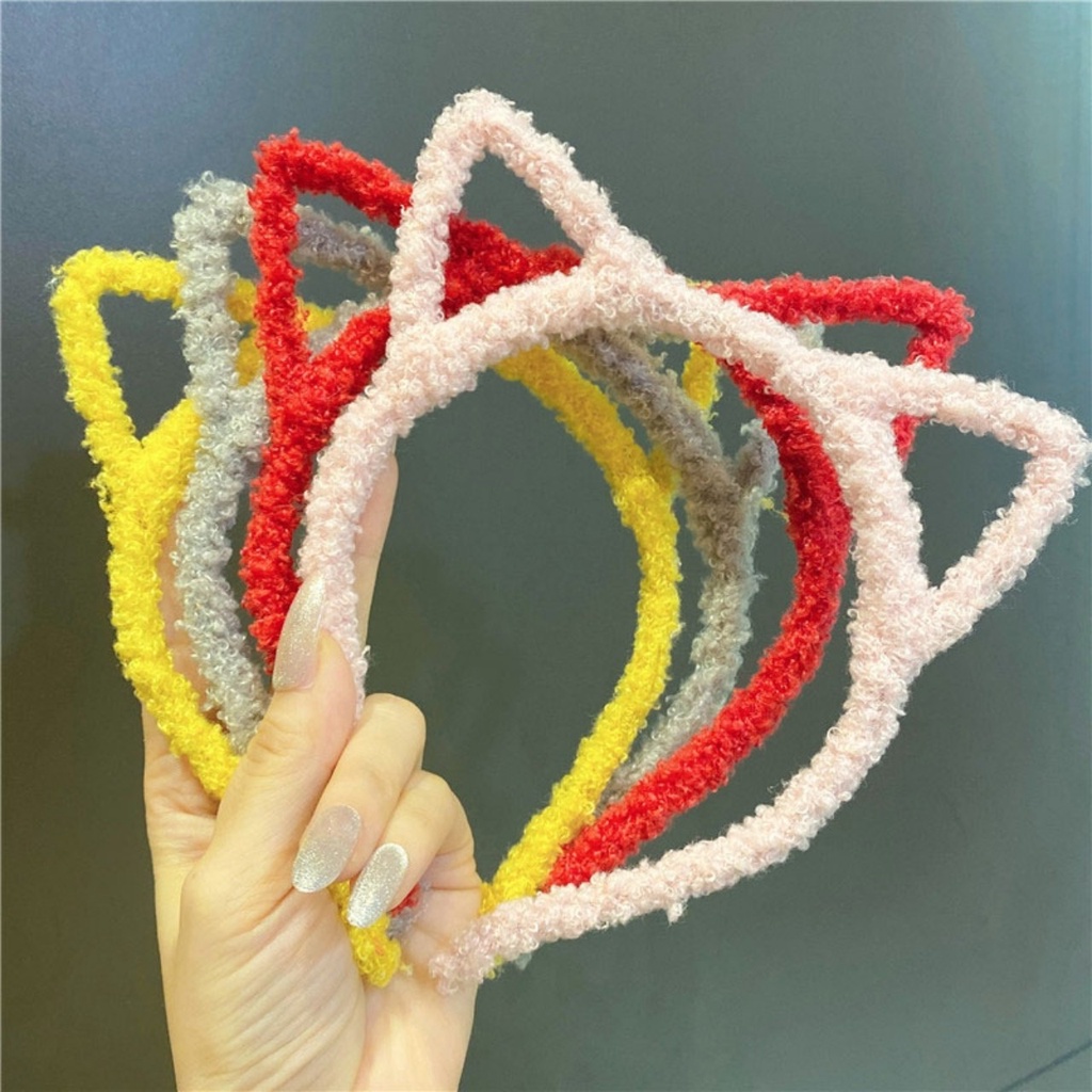 Bờm tóc cute Hàn Quốc lông xù tai con vật ngộ nghĩnh nhiều màu sắc