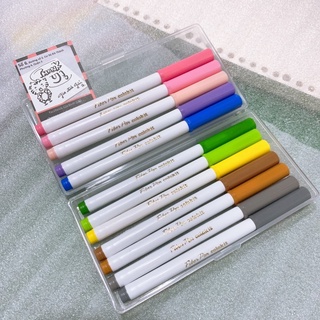 Set 12 bút Fiber pen Colorkit 🌻 hợp trang trí, planner, bullet journal 🐻💕 có thể viết nét thanh - nét đậm 🥰