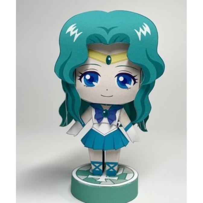[Sailor Moon] - Mô hình giấy Anime Chibi Michiru Kaioh - Thủy Thủ Sao ...