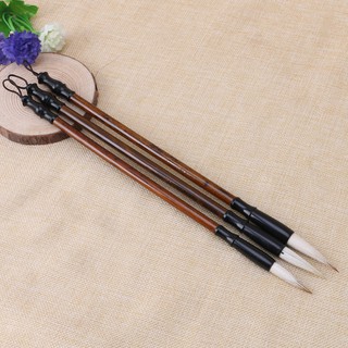 (Hàng Mới Về) 1 Cọ Vẽ Thư Pháp Lông Cừu Tay Cầm Bằng Gỗ Phong Cách Trung Hoa