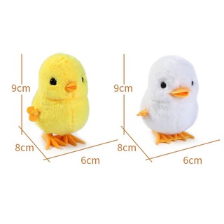 |Superbaby| Thú Nhồi Bông Hình Con Gà / Vịt Nhảy Lên Dây Cót Mềm Mại