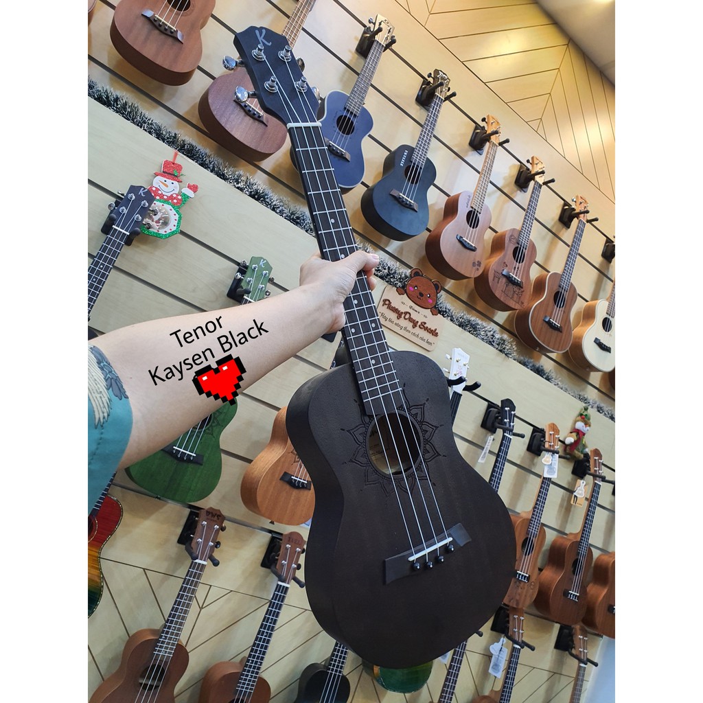 N Ukulele G Ch Nh H Ng Kaysen Size Tenor Black Shopee Vi T Nam