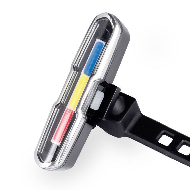 Đèn LED sạc USB pin lithium gắn đuôi xe đạp