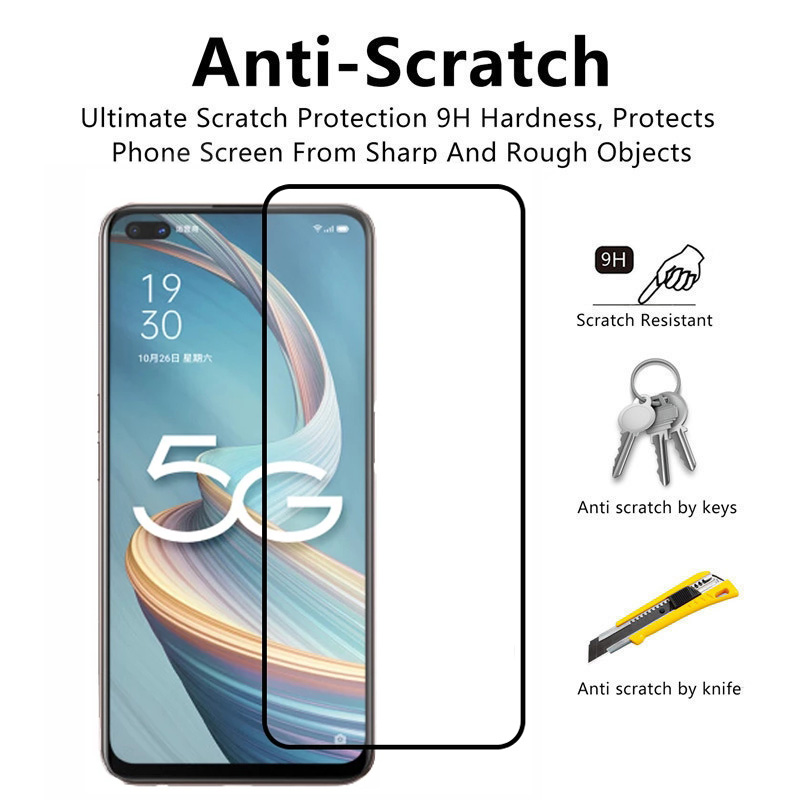 Kính cường lực OPPO Reno4Z 5G cho OPPO Reno 4Z 4 3 Pro 2F 2 10X Zoom Full Cover Bảo vệ màn hình Kính cường lực và bảo vệ Camera