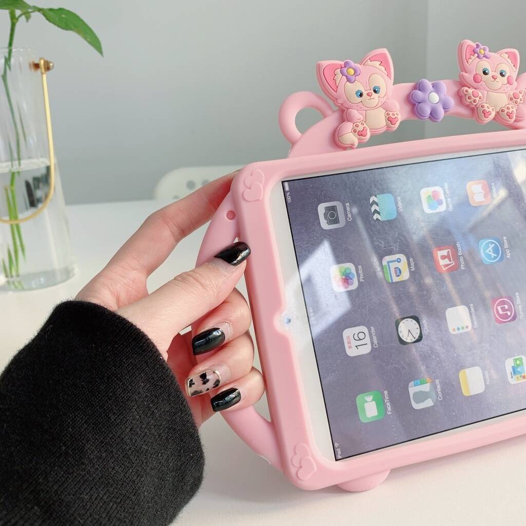 Ốp lưng họa tiết mèo silicon Tương thích với iPad mini 1 2 3 4 5 6 iPad 7 8 9 10th 11th A16 air air air1 air2 air3 air4 air5 10.9 "Pro9.7 Pro10.5 iPad10.2" Pro11 2018 2020 2021