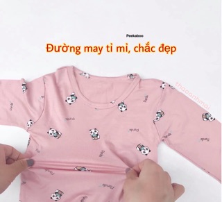 [CẠP CAO XUẤT HÀN] Bộ dài tay cho bé PEEKABOO MỀM MƯỚT, CO GIÃN SIÊU TỐT - thun lạnh HÀNG LOẠI 1