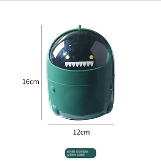 Thùng đựng mỹ phẩm, đựng bút, đựng đồ dùng mini nắp lật nhỏ gọn để bàn đa năng tiện dụng hình khủng long