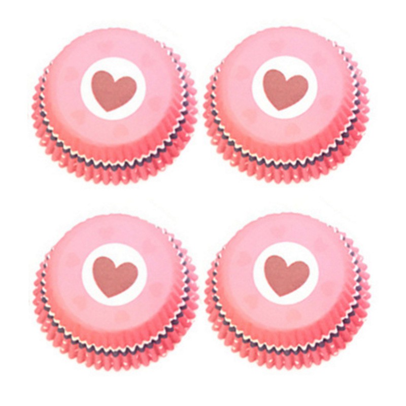 Bộ 100 cốc giấy làm bánh cupcake cao cấp tiện lợi