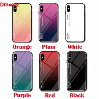 Ốp điện thoại mặt kính cường lực cứng viền mềm màu gradient dành cho Google Pixel 4 3A 3 2 XL