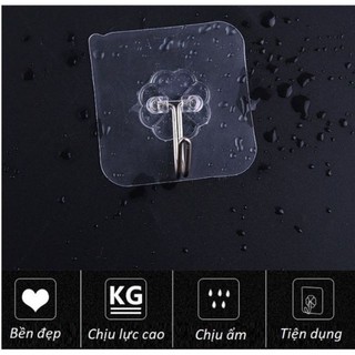 10 Móc dán tường trong suốt chịu lực