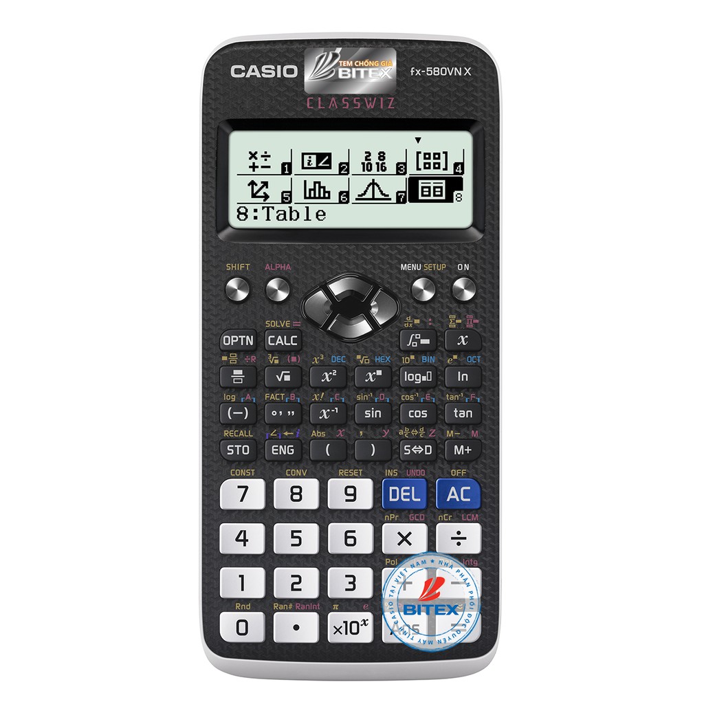 Ảnh Máy Tính CASIO FX580VN X - Màu Đen Nắp Trắng - Chính Hãng 4