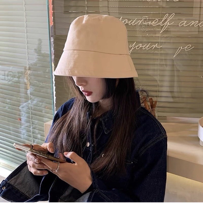 Mũ bucket trơn | Nón tai bèo vành cụp trơn nhiều màu sắc Ulzzang form Unisex Nam Nữ SG126