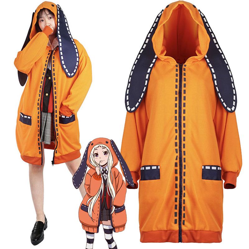 Gambler Kakegurui Bắt Buộc Runa Yomozuki Cosplay Phong Cách Đa Năng Áo Khoác