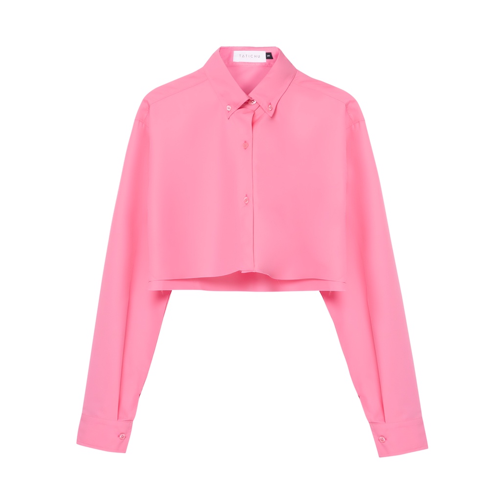 Ảnh TATICHU - Áo sơ mi kate croptop form rộng - Cropped Inspiration Shirt 1