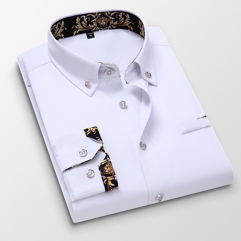 Ready stock business formal shirts in casual shirt long-sleeve vintage work shirt