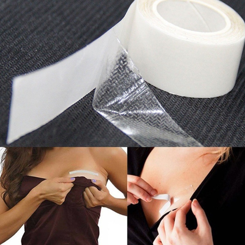 Dasbsug Quần Áo Hai Mặt Băng Cơ Thể Dải An Toàn Chống Mồ Hôi Chống Thấm Nước Trong Suốt Tự Dính Miếng Dán Cho Nữ Đầm Cl