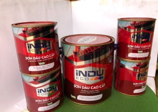Sơn dầu cao cấp Indu - Eco hộp 750ml dùng cho gỗ và kim loại Kim Khí Dung Anh