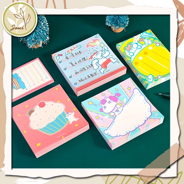 100 tờ giấy note hoạ tiết hoạt hình