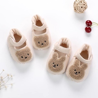 Giày Tập Đi Cho Bé Hình Gấu Thỏ Xinh Xắn Hàn Quốc