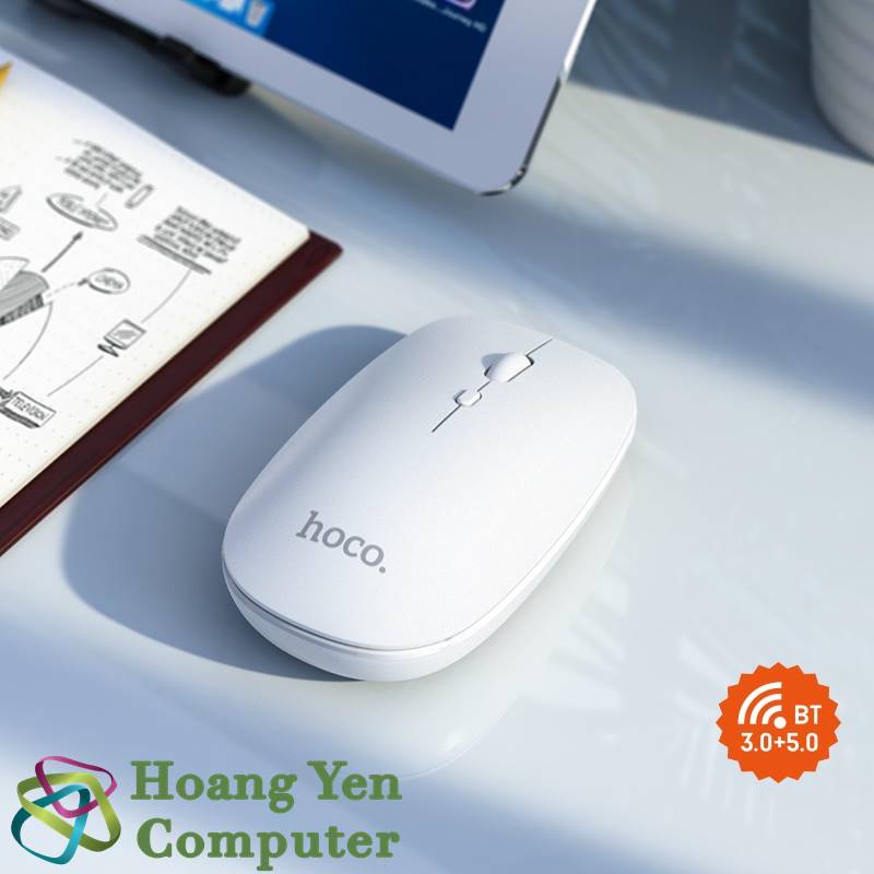 Chuột Không Dây Bluetooth Hoco GM15 1600DPI - BH Chính Hãng 12 Tháng - Hoàng Yến Computer