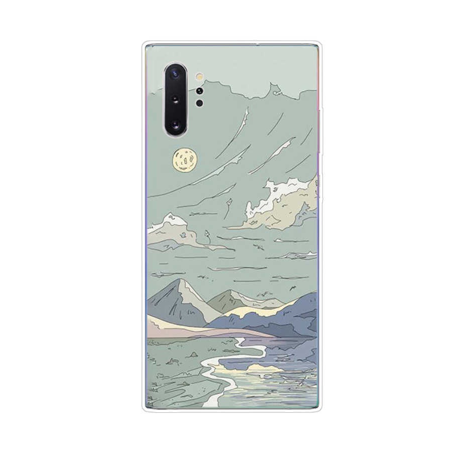 Ốp Điện Thoại TPU Dẻo In Họa Tiết Độc Đáo Thời Trang Cho Samsung Galaxy note 9 10 plus