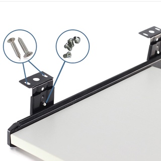 1 Pair Height-Adjustable Guides with  Bearing for Drawer Keyboard Shelf