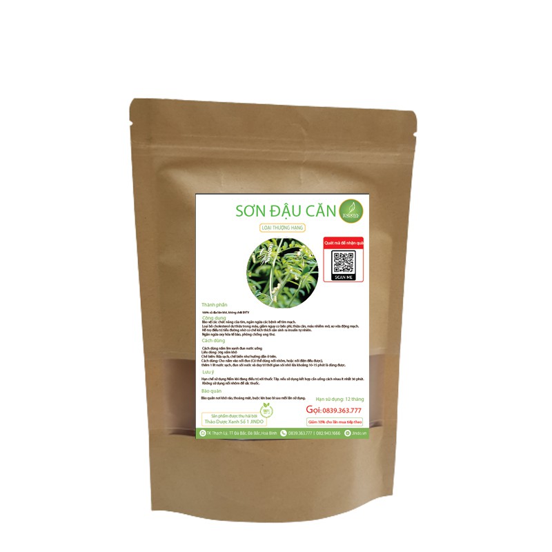[Mã BMTTC60K giảm đến 60K đơn 50K] Sơn đậu căn khô thượng hạng JINDO 1kg