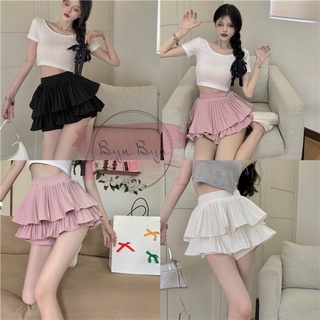 Chân váy nữ tennis xếp ly 2 tầng ngắn công sở bigsize trắng ulzzang đẹp cao cấp giá rẻ VANISA CV020