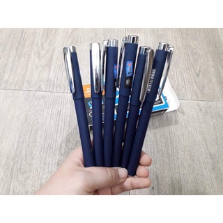 Hộp 12 cây bút nước bút kí Plog GP 777 nét 0.7mm, bút kí 777 loại xịn chữ trung, bút kí 777 xanh-đen