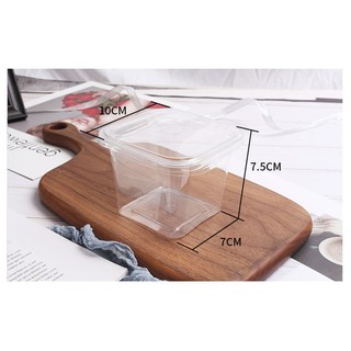 10 hộp pet nhựa đựng mousse,tiramisu,pudding 10*10*7cm