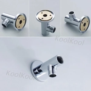 Ống nối vòi sen tắm chất liệu đồng thau mạ chrome gắn tường dạng cúp hít