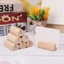 TUYỆT VỜI 1 / 3 Nơi Thẻ Thủ Công Thời Trang Trang Trí Máy Tính Để Bàn Hình Tròn Đế Cưới Tiếp Liệu Gỗ Tự Nhiên Ảnh Kẹp