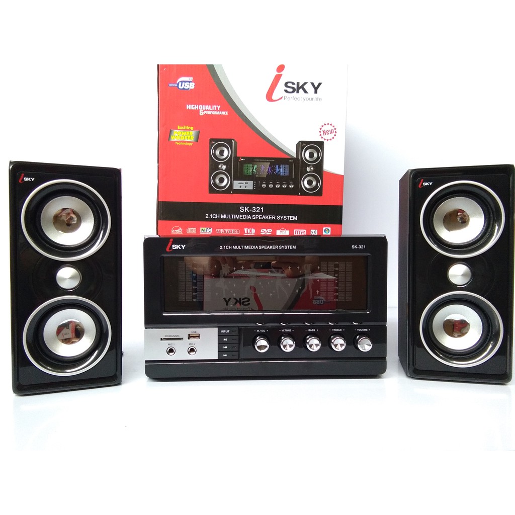 Loa máy tính Bluetooth Isky SK-321 2.1 | Shopee Việt Nam